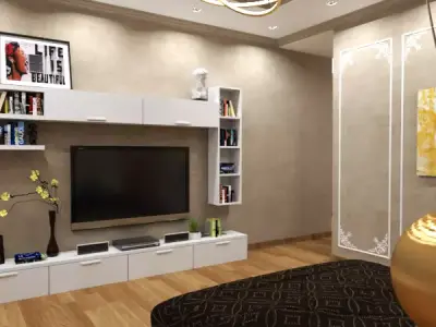 bedroom tv stand design for living room 3D model