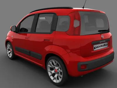 Fiat Panda 2017 3D model
