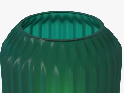 lantern08 emerald glass vases 3D model