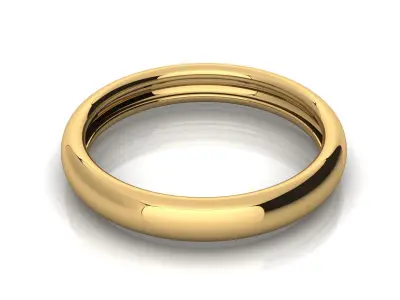 SIMPLE BAND RING Free 3D print model