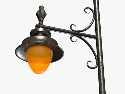 Street Lantern Low-poly 3D model