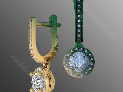 Earrings bi29 3D print model