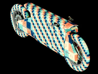 Concept motorcycle 4 3D model