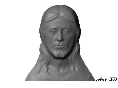 Jesus Christ Art CNC- ArtCam 3D print model