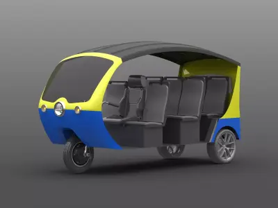 tuk tuk electric 3D model