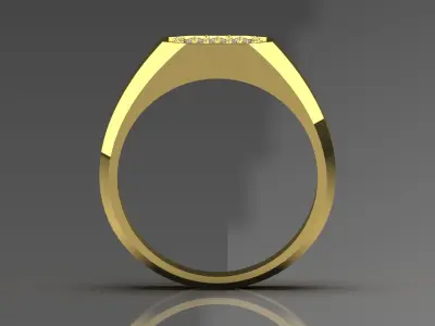 Royal Shine man ring mr0206 3D print model