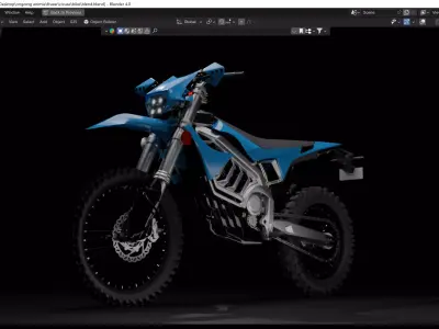 Off road bike Free 3D model