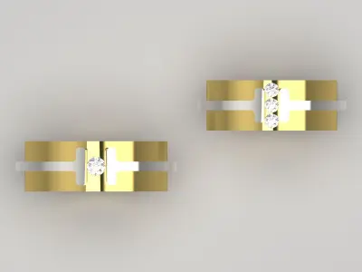 couple wedding ring cr0033 3D print model