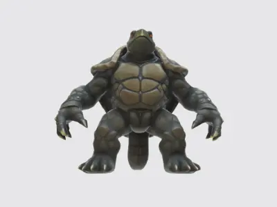 Humanoid turtle 3D model