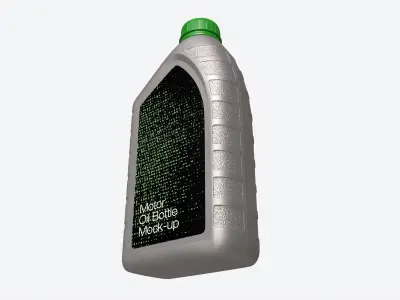 Engine Oil Bottle with Scale Mockup 3D model