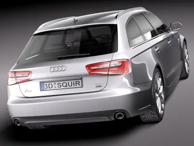 Audi a6 avant 2012 3D model