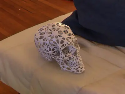 Organic Skull 3D Print model STL Lattice 3D print model