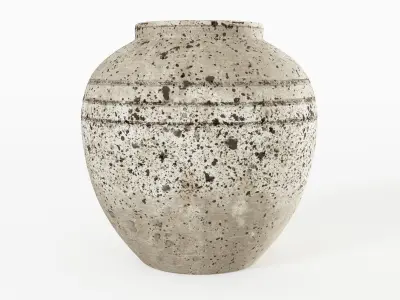 Retro Grunge Vase 3D model