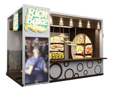  Booth Exhibition Stand a103 3D model
