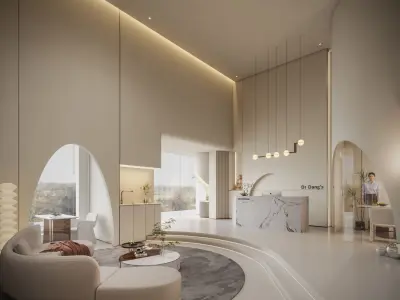 hotel lobby 3D model