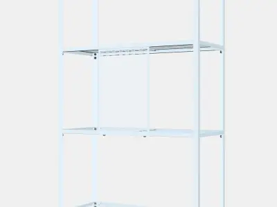 BAGGEBO shelving unit 1 Low-poly 3D model