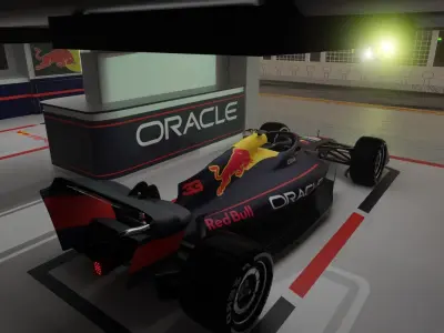 Red bull garage 3D model