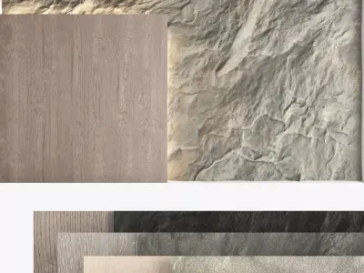 Decorative wall panel set 57 3D model