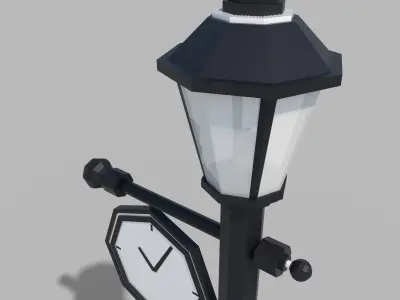 Light Pole Free low-poly 3D model