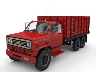 Chevy C70 1979 Grain Truck 3D model