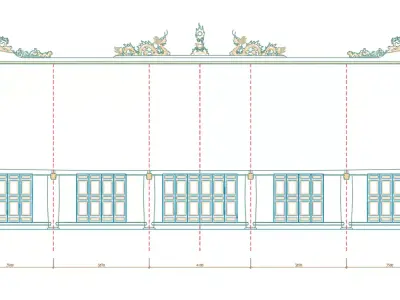 Temple Tien Lu 2d Free 3D model