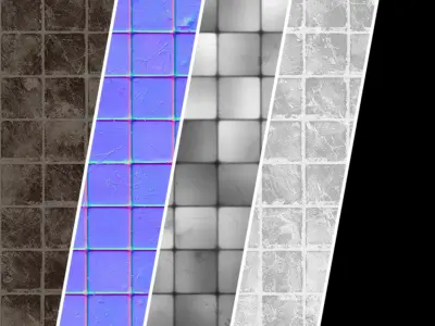 Stone Wall Materials 95- Slat Stone walls - Pbr 4k Seamless Texture