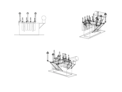 Power Transformer 3D print model