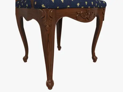  Classic carved chair 04 02 3D model