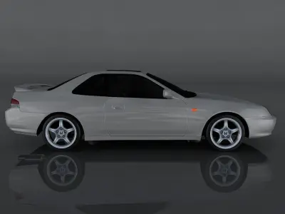 Honda Prelude Low-poly 3D model