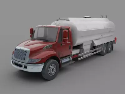 Truck International Durastar Low-poly 3D model
