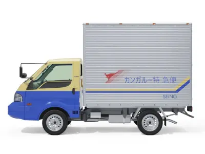 Mazda Bongo Truck Seino 2000 Low-poly 3D model