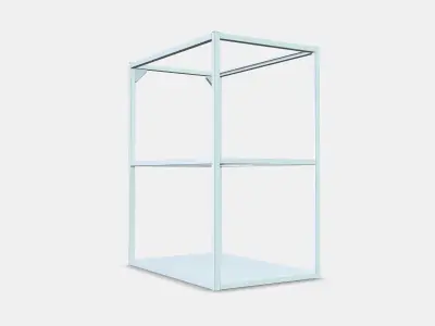 ENHET Base fr w shelves 4 Low-poly 3D model