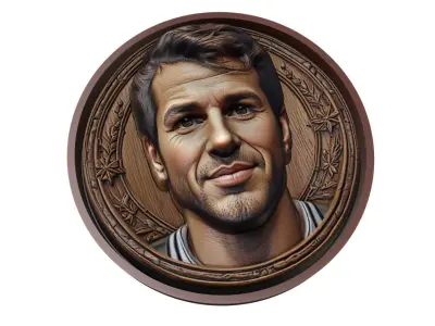 Cesc Fabregas Footballer Medallion 3D print model