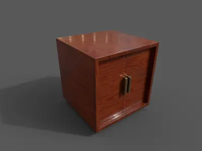 Set Modern Furniture 3D Model Low-poly 3D model