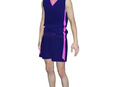 fitness dress Marvelous Designer or Clo3D ZPRJ 3D model