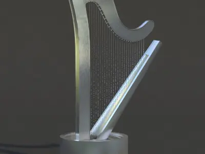 Harp Fountain 3D model