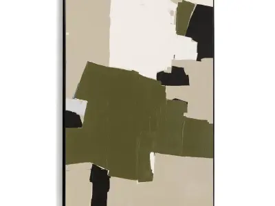 Plaster Two Photo Frame 499 Low-poly 3D model