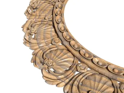 Frame-033 gold ornate frame 3D model