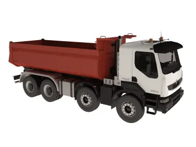 Dump Truck Kerax 8x4 450 DXi 3D model