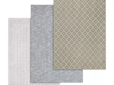 Rug Set 971 3D model