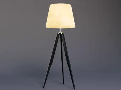 Tripod Black Abajur 3D model