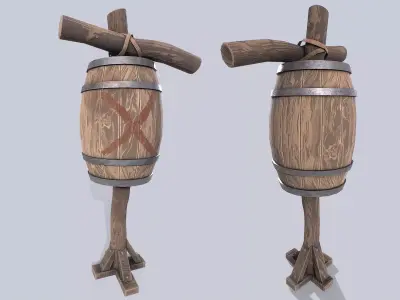 Training dummy Low-poly 3D model