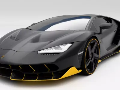 Lamborghini Centenario Low-poly 3D model
