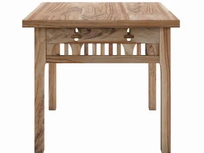 Exotic coffee table Low-poly 3D model