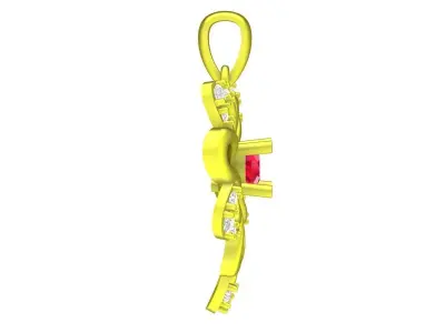 6851 Luxury Diamond Art Pendant  3D print model