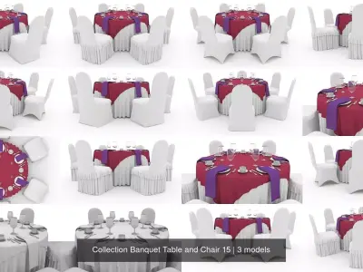 Collection Banquet Table and Chair 15