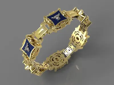 BRACELET BULL   SYMBOL  2021     N - 123 3D print model