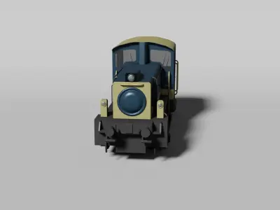 Small diesel locomotive 3D model