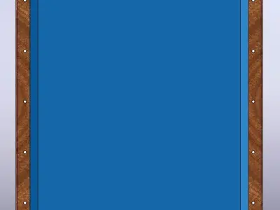 3 Cushion Billard Table Model Tournament Dimensions 3D print model