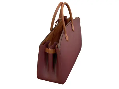 Louis Vuitton bag ALL SET Red Leather 3D model
